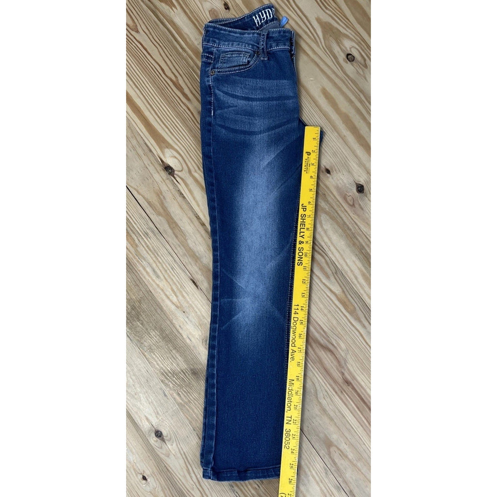 Hydraulic Lola Curvy Micro Boot Womens 5 Jeans Embroidered Pockets 26x26