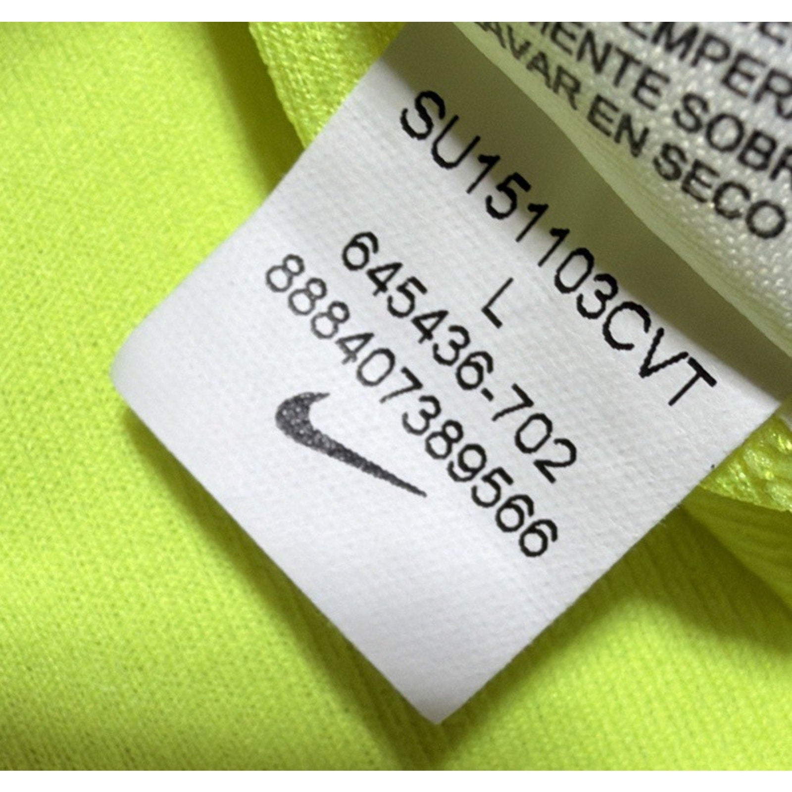 Nike Dry Fit Sport Tank Top Womens Large Florescent Sleeveless Logo Activewear