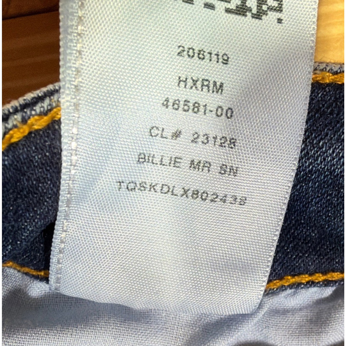 True Religion Jeans women size 31x33 Billie Mid Rise Straight Flap Pocket