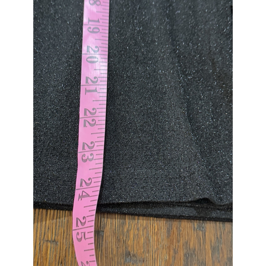 Verge Girl Sleeveless Black Glitter Convertible Dress Size 8