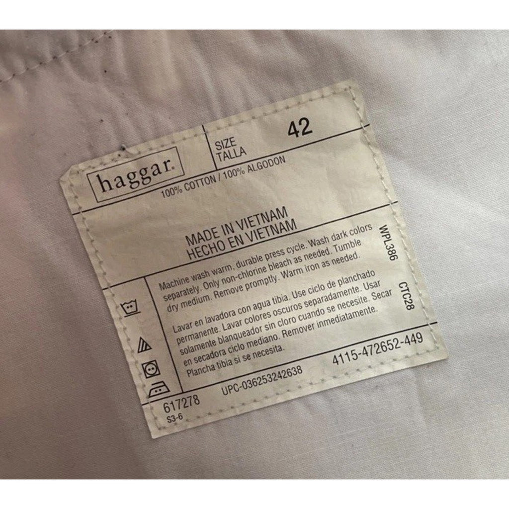 Haggar Mens 42 Bermuda Shorts Red Plaid Flat Front 100% cotton