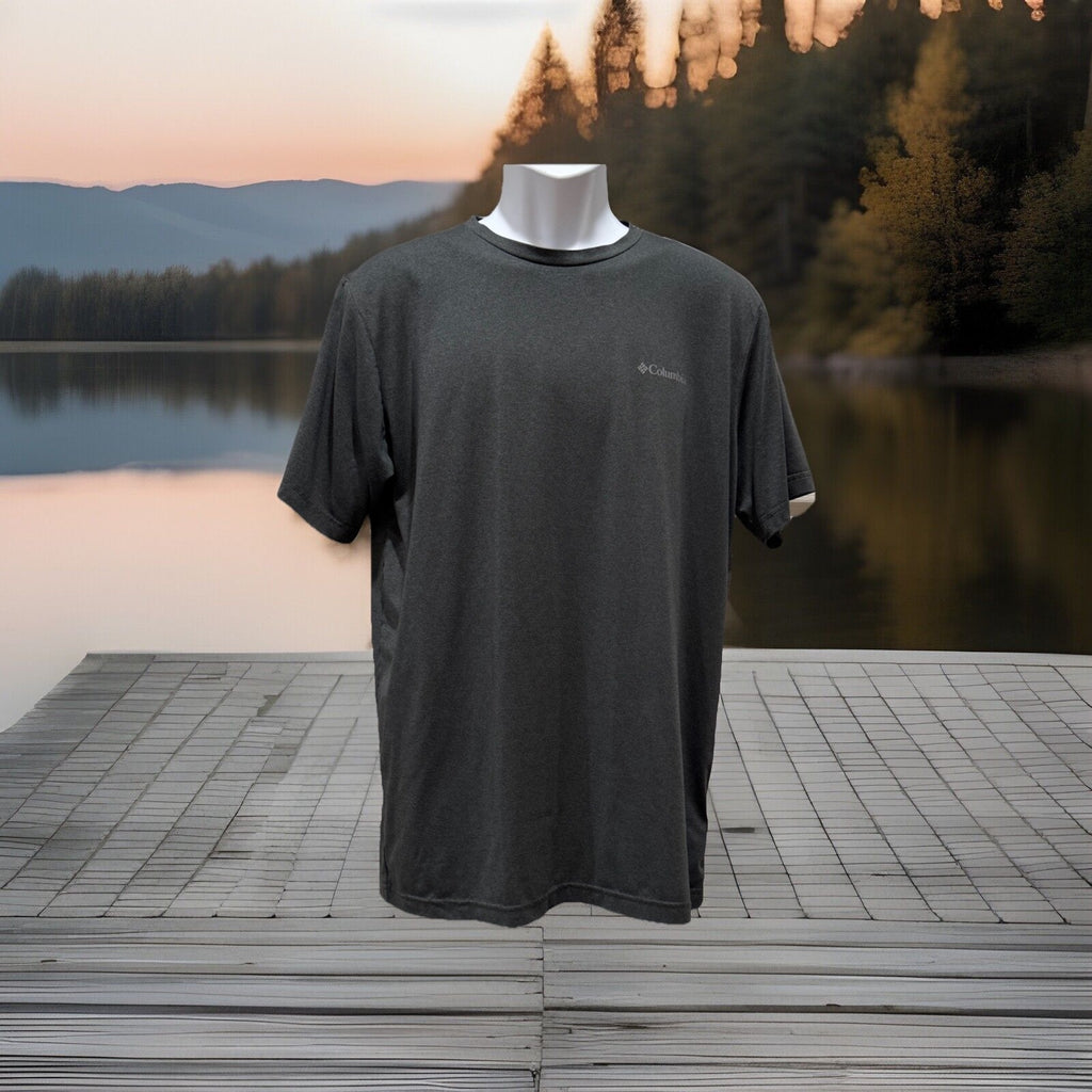 Columbia Omni-Shade Advanced UVA Blocking Shirt Size Medium Gray Short Sleeve