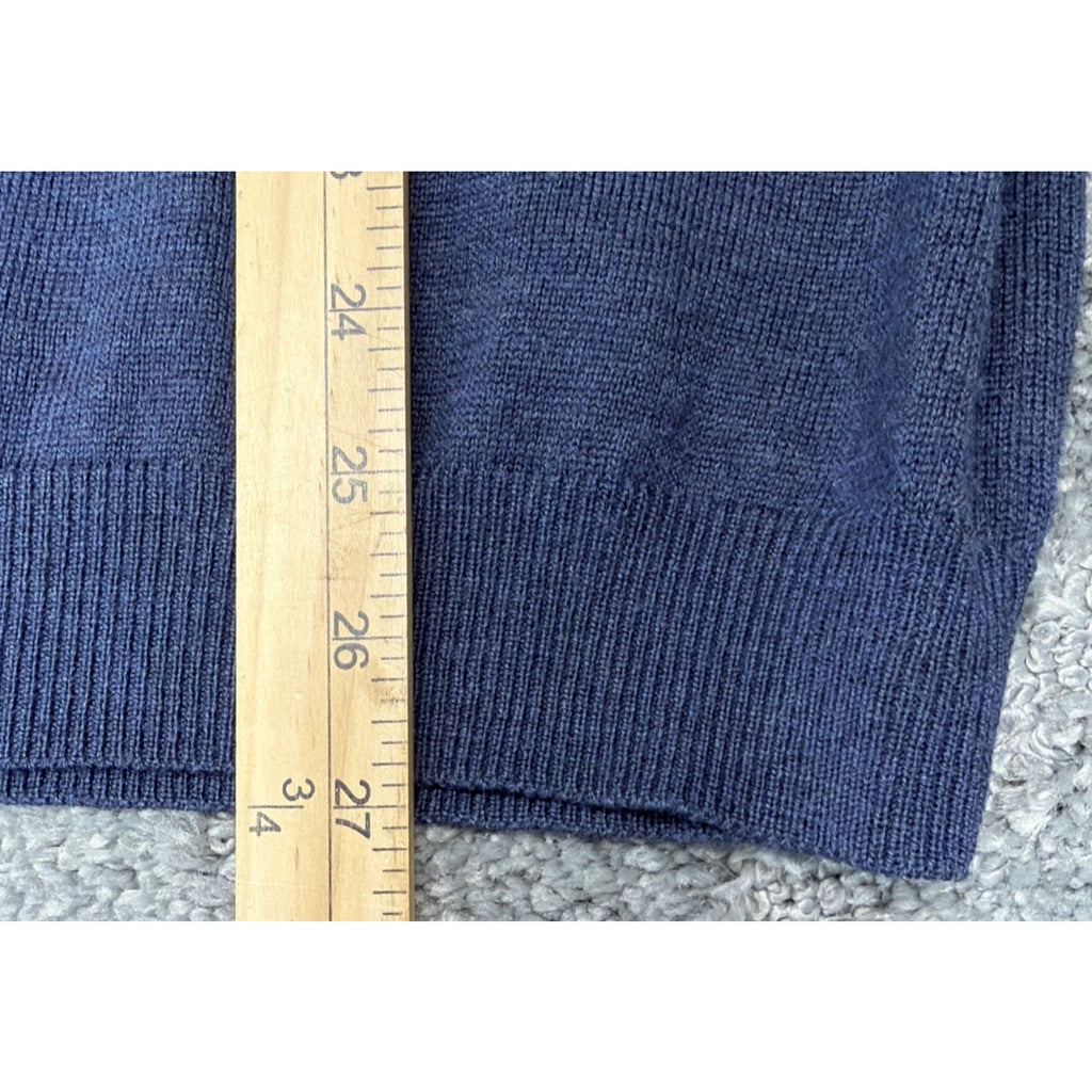 Jos A Bank Men’s 100% Merino Wool Sweater Vest Size L Signature Collection Navy