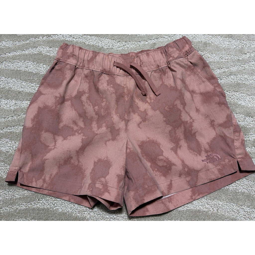 North Face Rose Dye-print Class V Hiking Athletic Shorts Womens Small