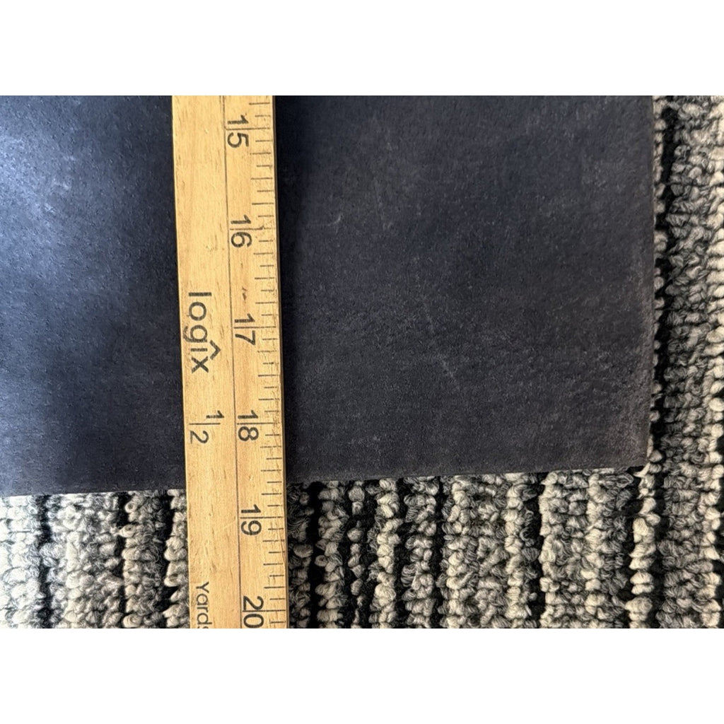 Vintage 90s Express Blue Mineral Suede Genuine Leather Lined Mini Skirt Size 5/6