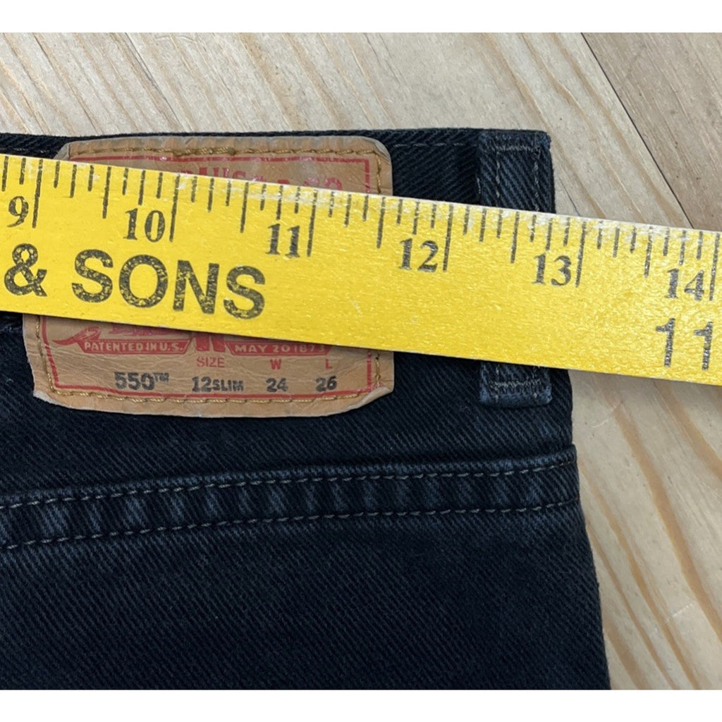 Boy's Size 12 Slim 24x26 Levi's 550 Relaxed Fit Jeans.