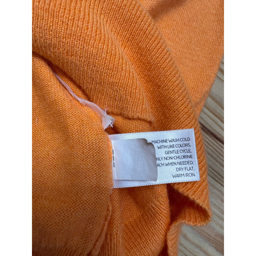 Old Navy Sweater Women’s Large Orange Long Sleeve V-Neck Lightweight