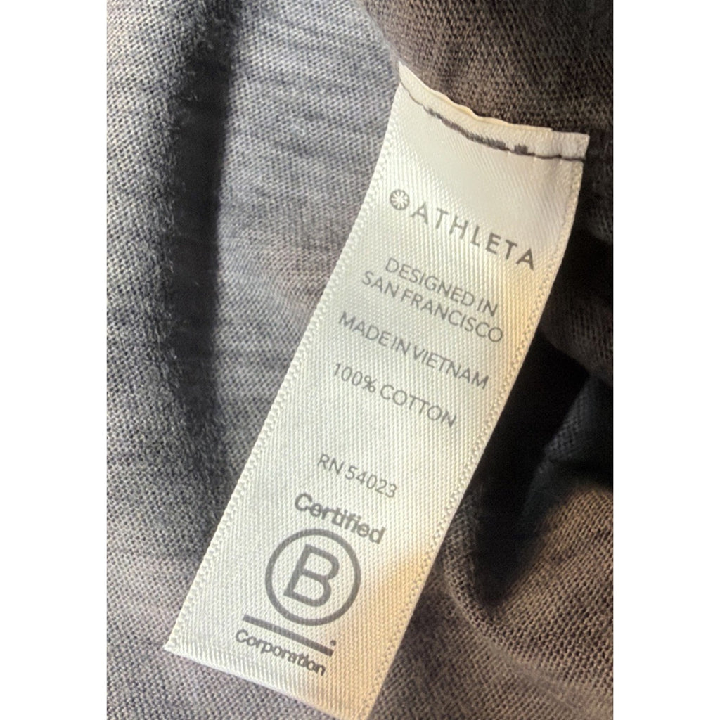 Athleta Cotton camo crew tee shirt Size Small