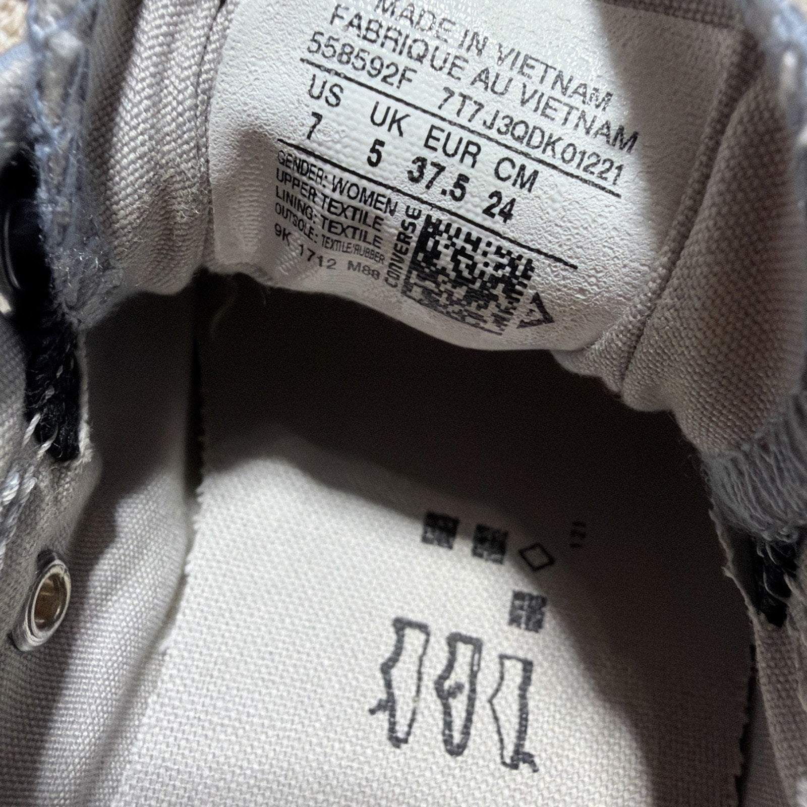 Women's 7 Converse Chuck Taylor AS Shoreline Slip, 558592F Blue Skate/Ash W/ Box