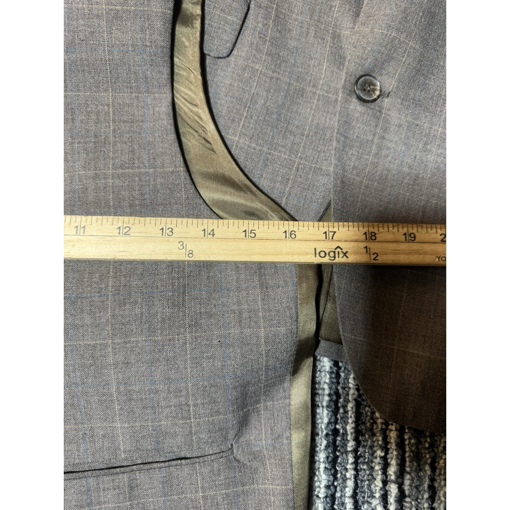 Vintage Christian Dior Jeune Homme Boys 3 Piece Suit Plaid Jacket Vest Pants