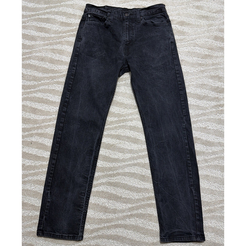 Men’s Levi’s 505 Straight Fit Black Denim Jeans 32x32