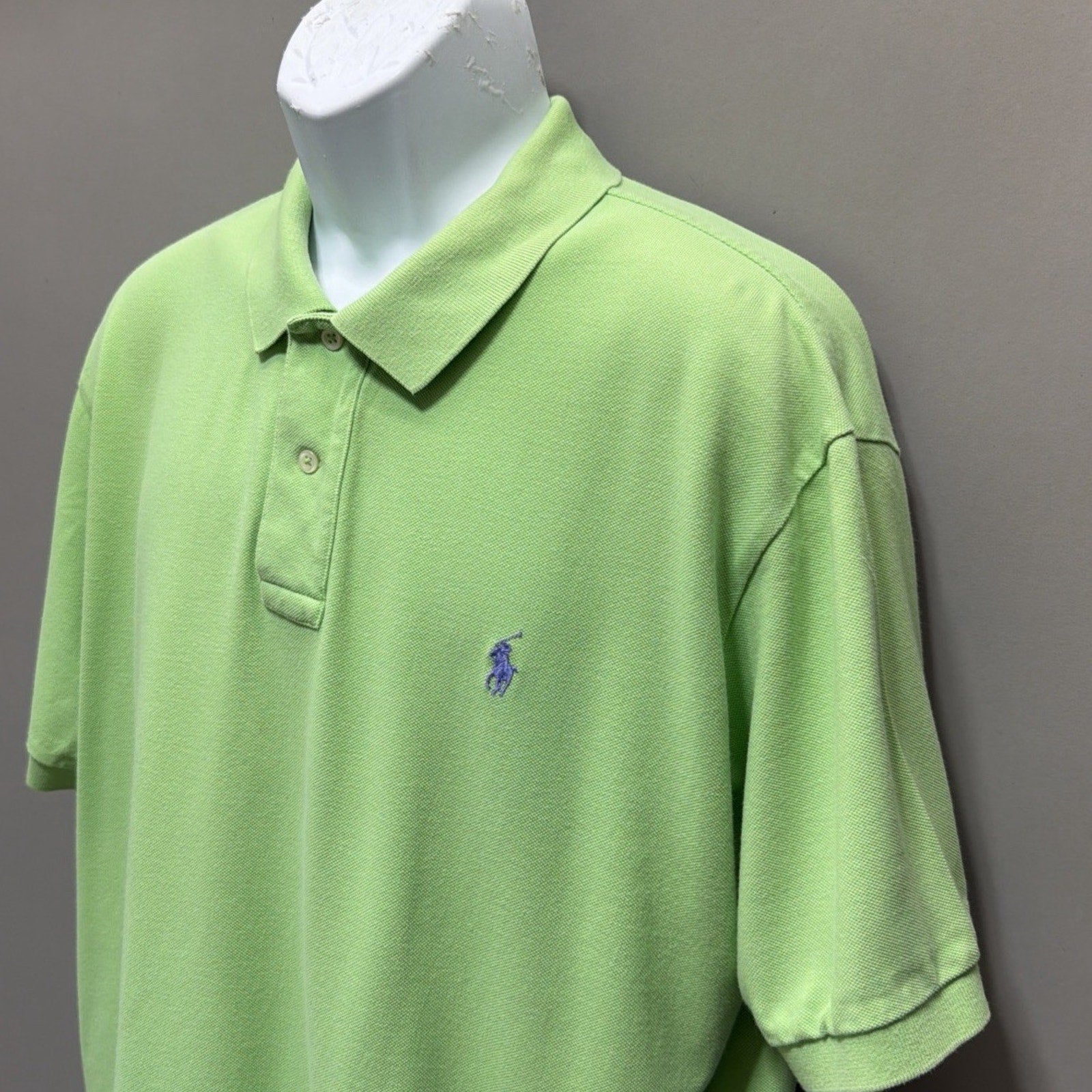 Polo by Ralph Lauren Mens Short Sleeve Polo Shirt SZ Large Green