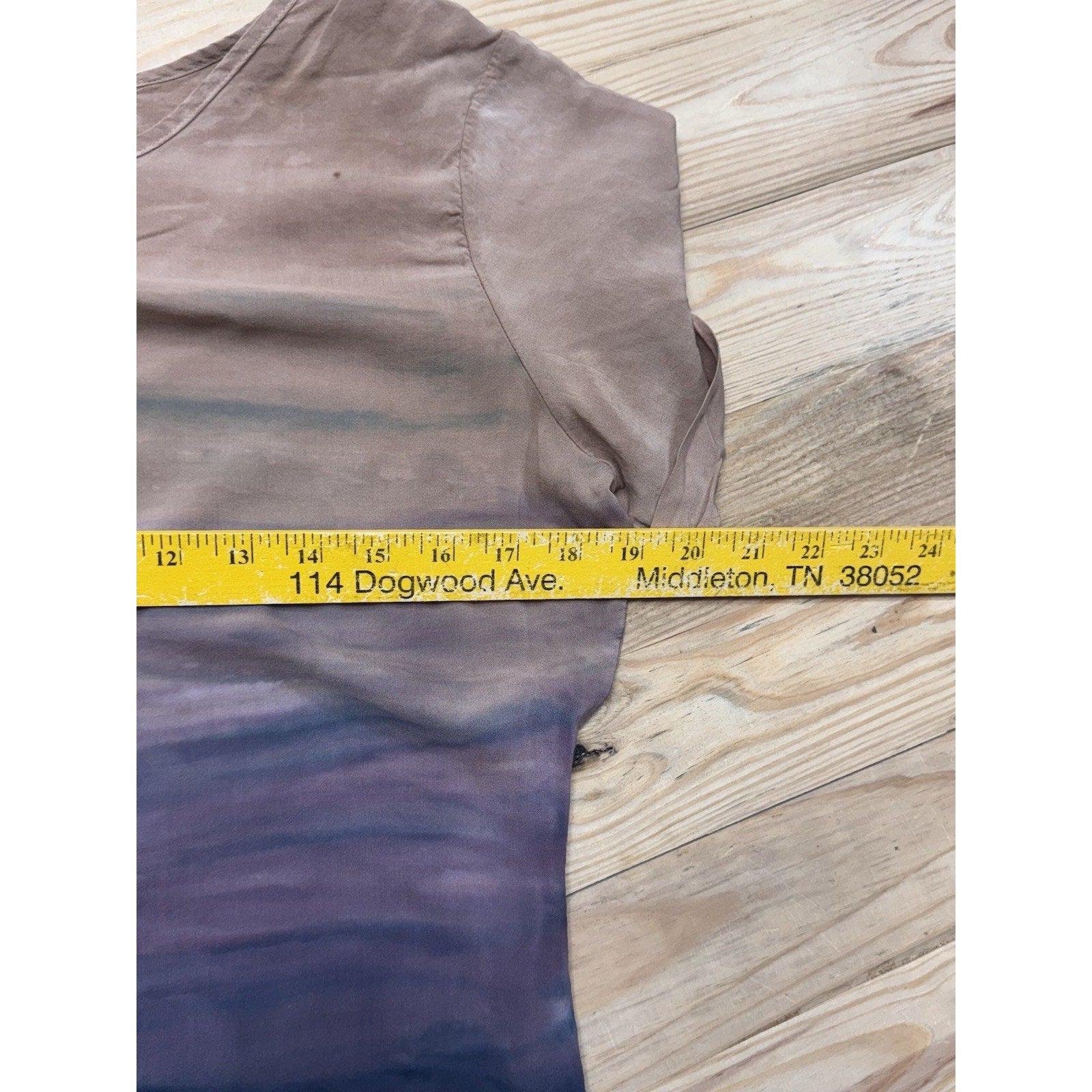 Moon & Sky Tie Dye Boho Top Blouse High Low Pink Brown Women’s Size XS