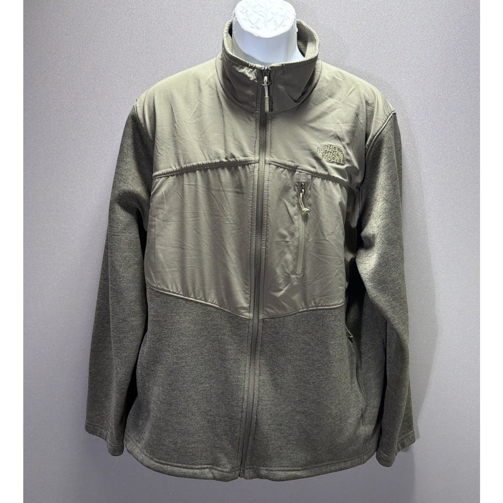 The North Face Apex Flex Hybrid Full-Zip Jacket Men's XL Heather Green