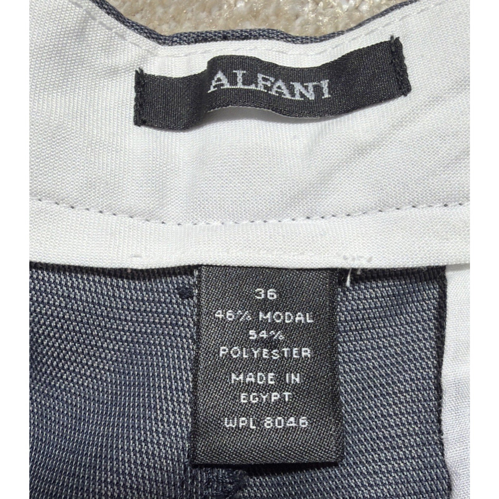 Alfani Men’s Gray Dress Shorts Size 36 Flat Front Modal Blend Lightweight 9” Ins