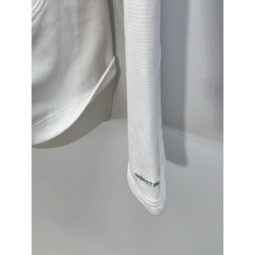 NWT Columbia Sportswear Lightweight Jacket Insect Blocker 1/2 Zip Size L White