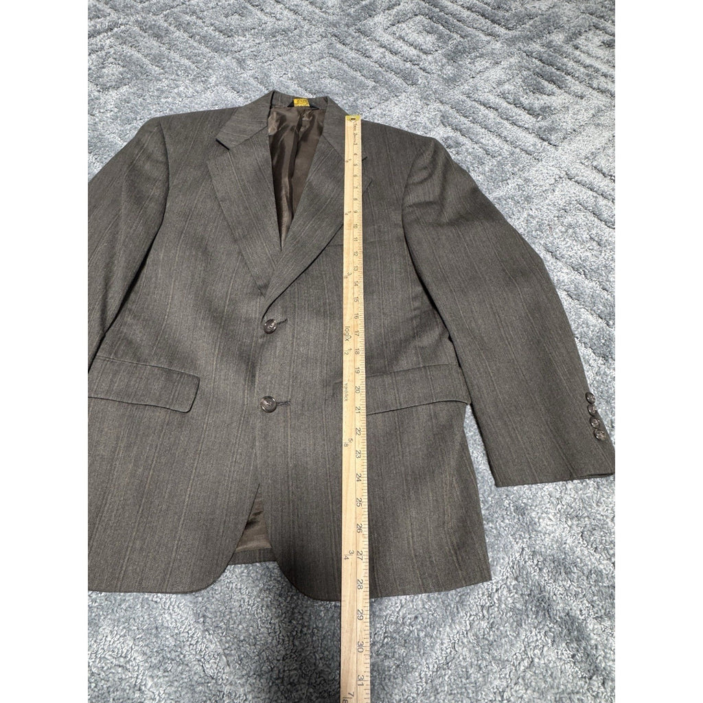 Vtg Men’s John Weitz For Stern’s Clothier Cleveland OH Custom Blazer 39 Green Br