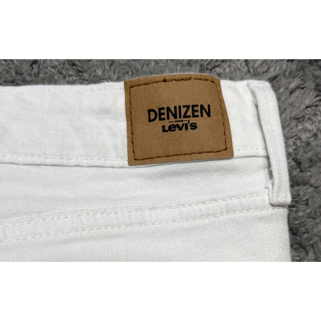 DENIZEN Levis womens Mid rise jegging size 15/32 stretch solid white denim