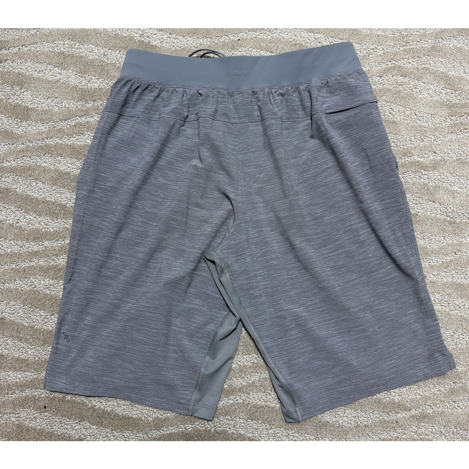 Lululemon Men’s T.H.E. Short No Liner Heather Allover Sea Salt Light Cast L