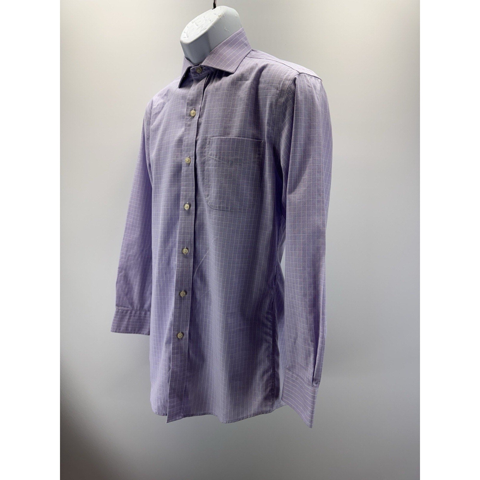 Polo Ralph Lauren Slim Fit Purple Button Down Shirt Size 15 32/33