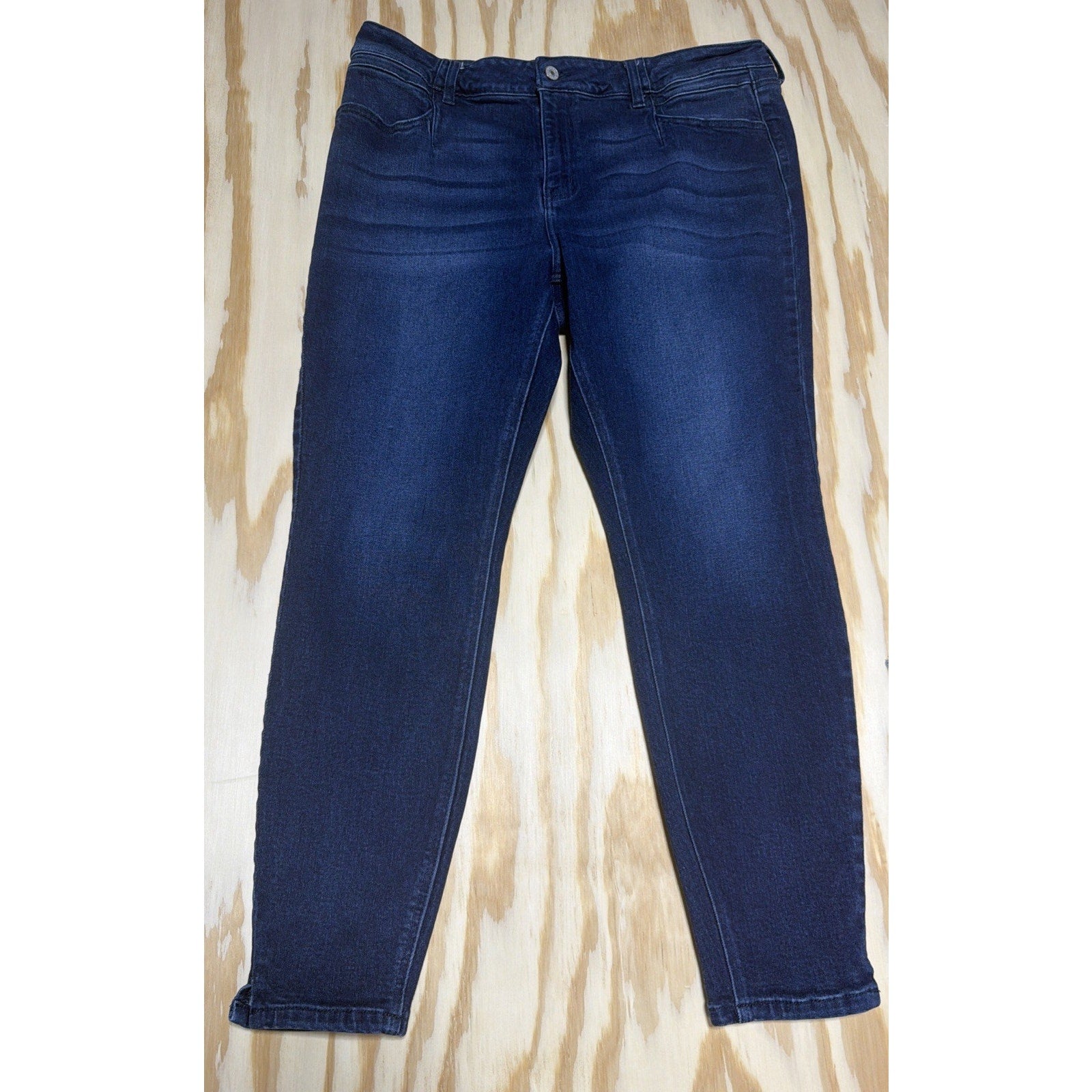 KanCan Womens Jeans Plus Size 20 Blue Skinny Slim Faded Mid Rise