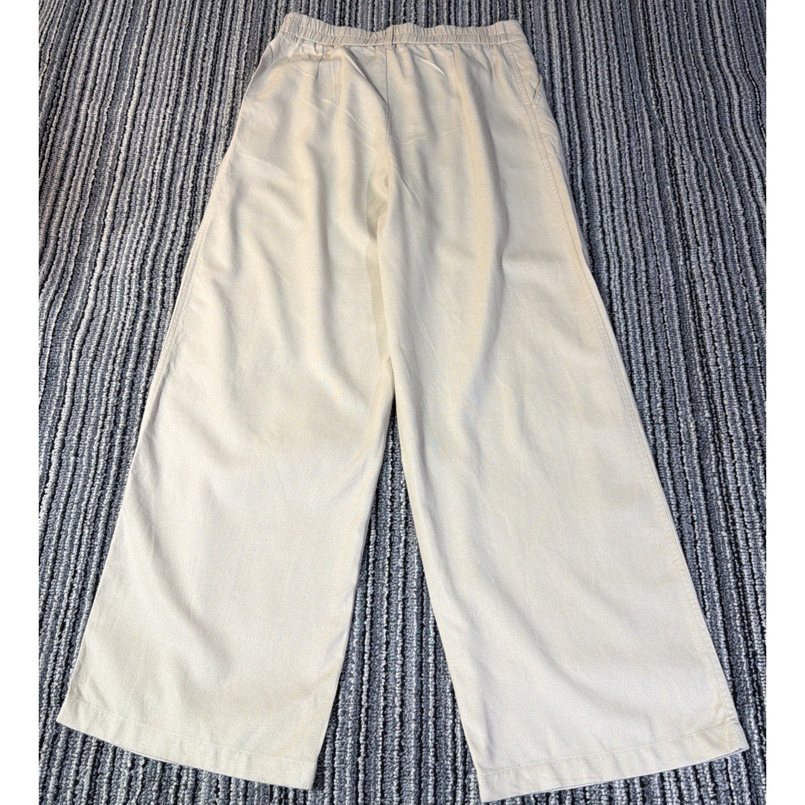 WILLIT Linen Cotton Wide Leg Pants Womens Medium 31 Beige Quiet Luxury Resort