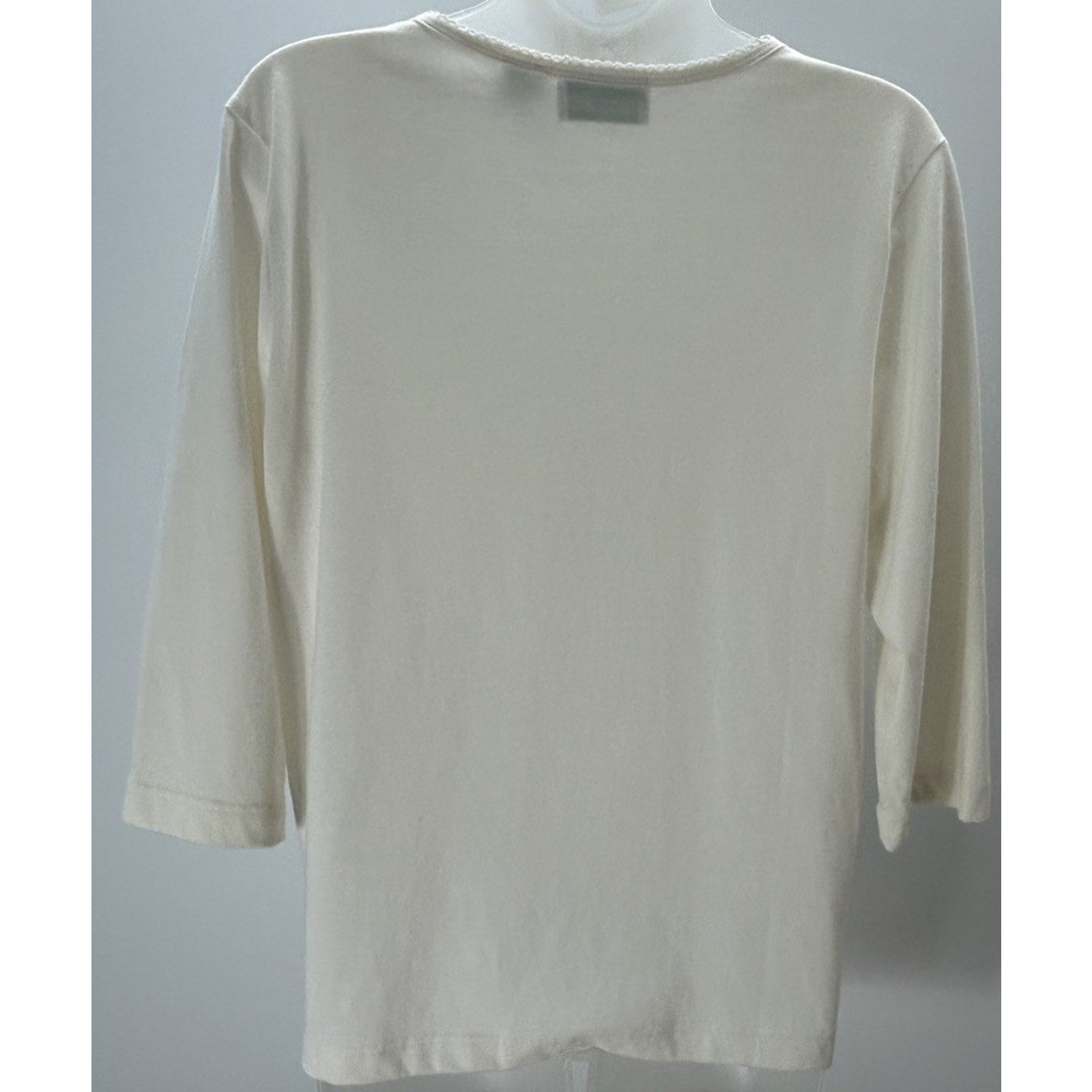 Shenanigans women's white floral embroidered short sleeve top size S