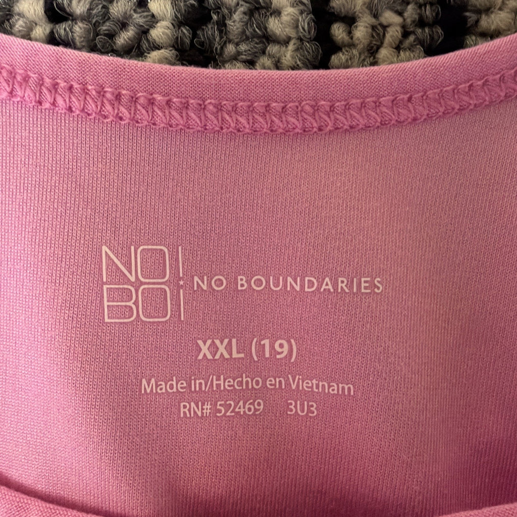 NO BOUNDARIES SUPERSOFT PINK SCOOP Stretch Knit TANK SZ XXL NWOT
