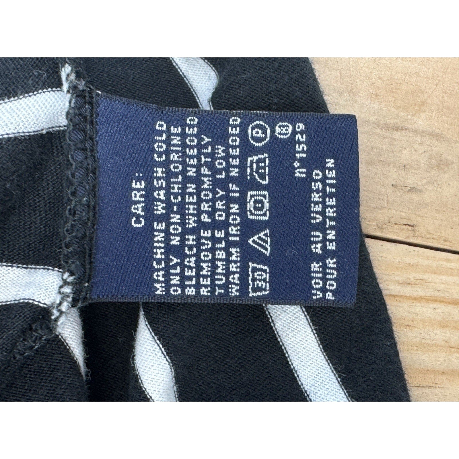 Ralph Lauren Sport Polo Blue White Striped Top Shirt Women’s Size Medium