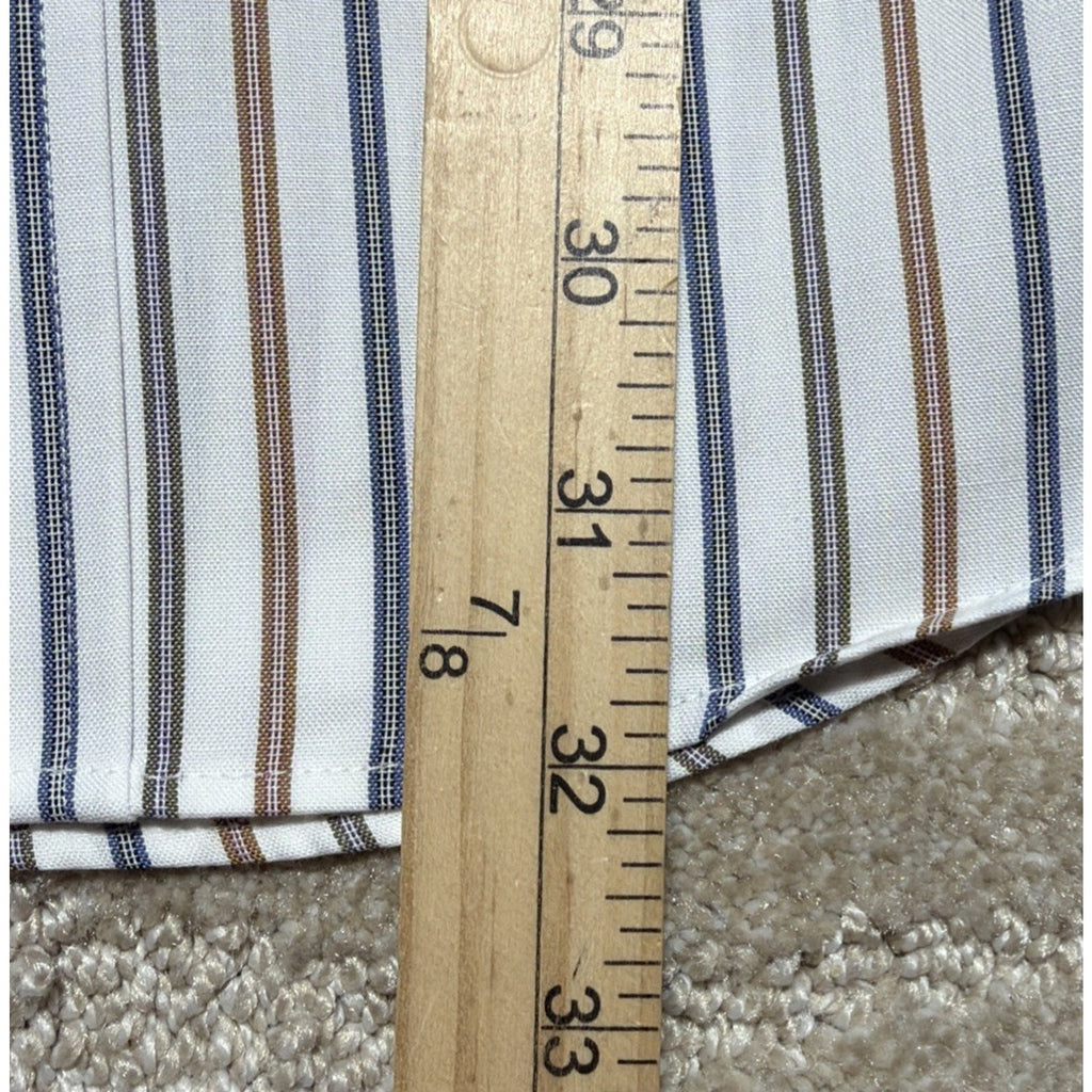 Vintage Van Heusen Men’s Single Needle Dress Shirt Pinpoint Oxford 16 34/35 NWT