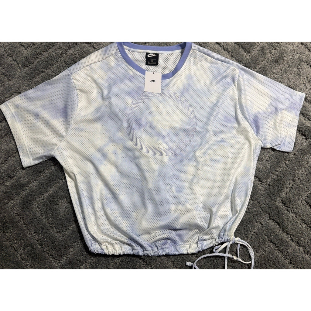 Nike Women's Sportswear Icon Clash Mesh Crop Top Shirt DQ3357-569 | Size 2X New