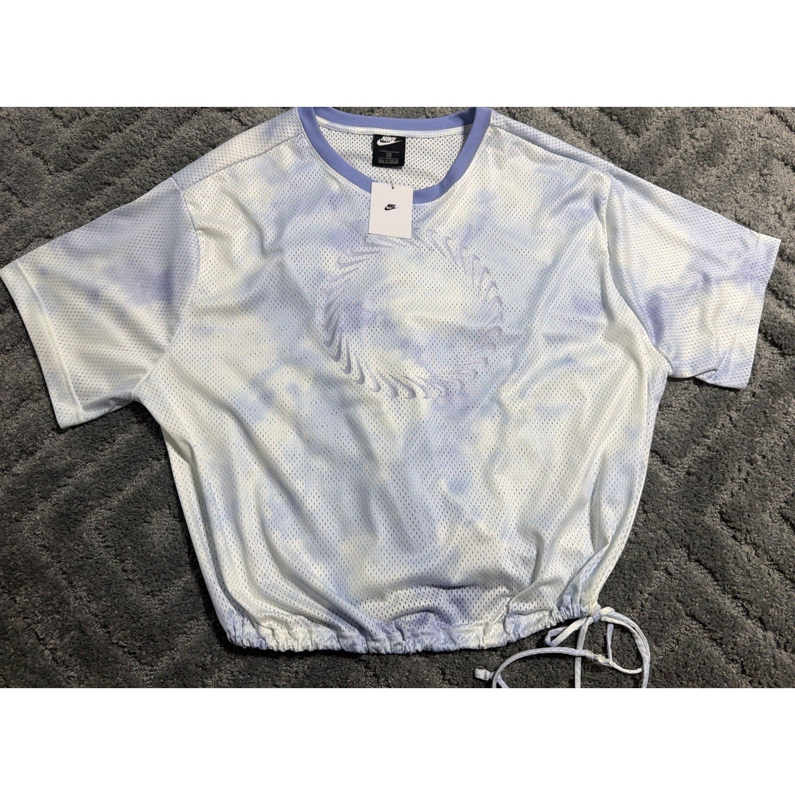 Nike Women's Sportswear Icon Clash Mesh Crop Top Shirt DQ3357-569 | Size 2X New
