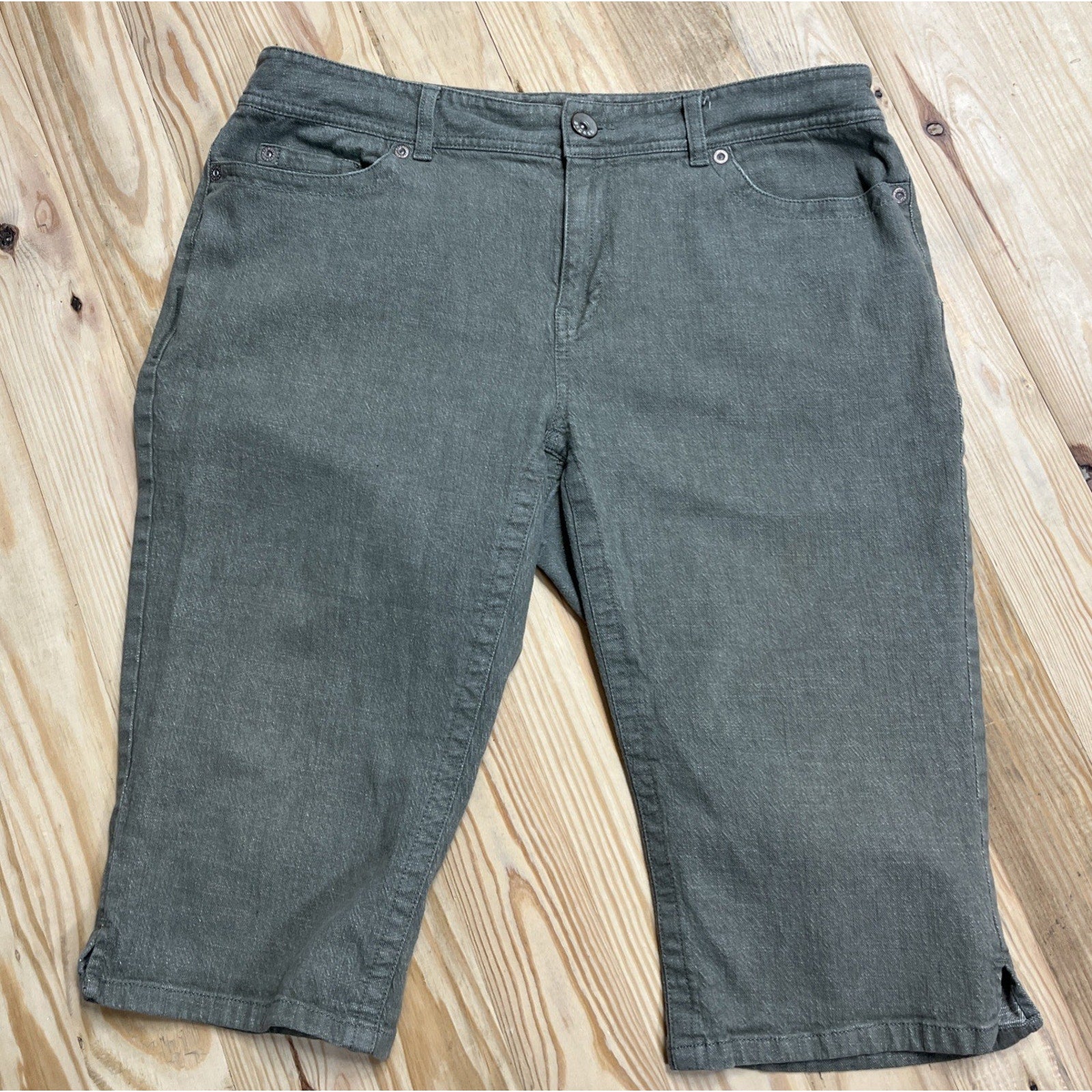Access Women's Stretch Relaxed Fit Capri Jeans Cotton Spandex Size 14