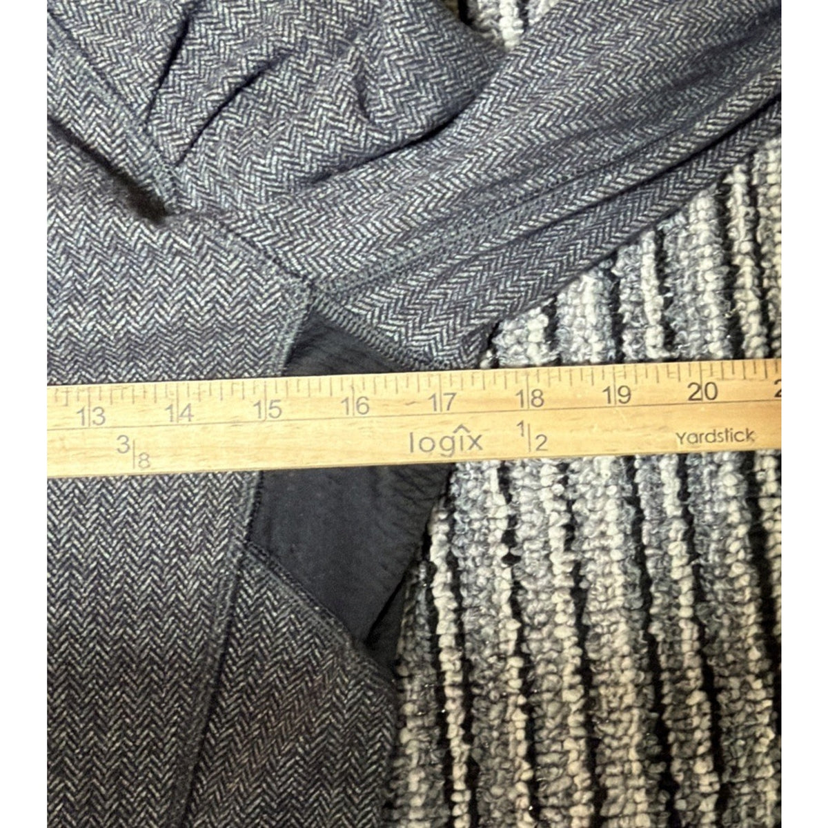 Lululemon Think Fast Long Sleeve Top Womens 8 Gray Herringbone Rulu Thumbholes