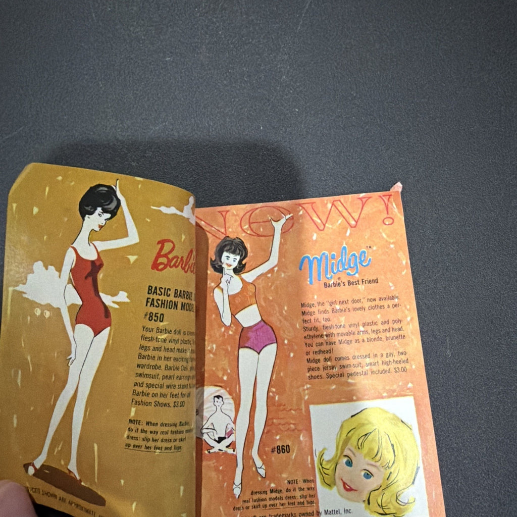 SMALL 1962 FASHION CATALOG FOR BARBIE KEN AND MIDGE MINIATURE MAGAZINE