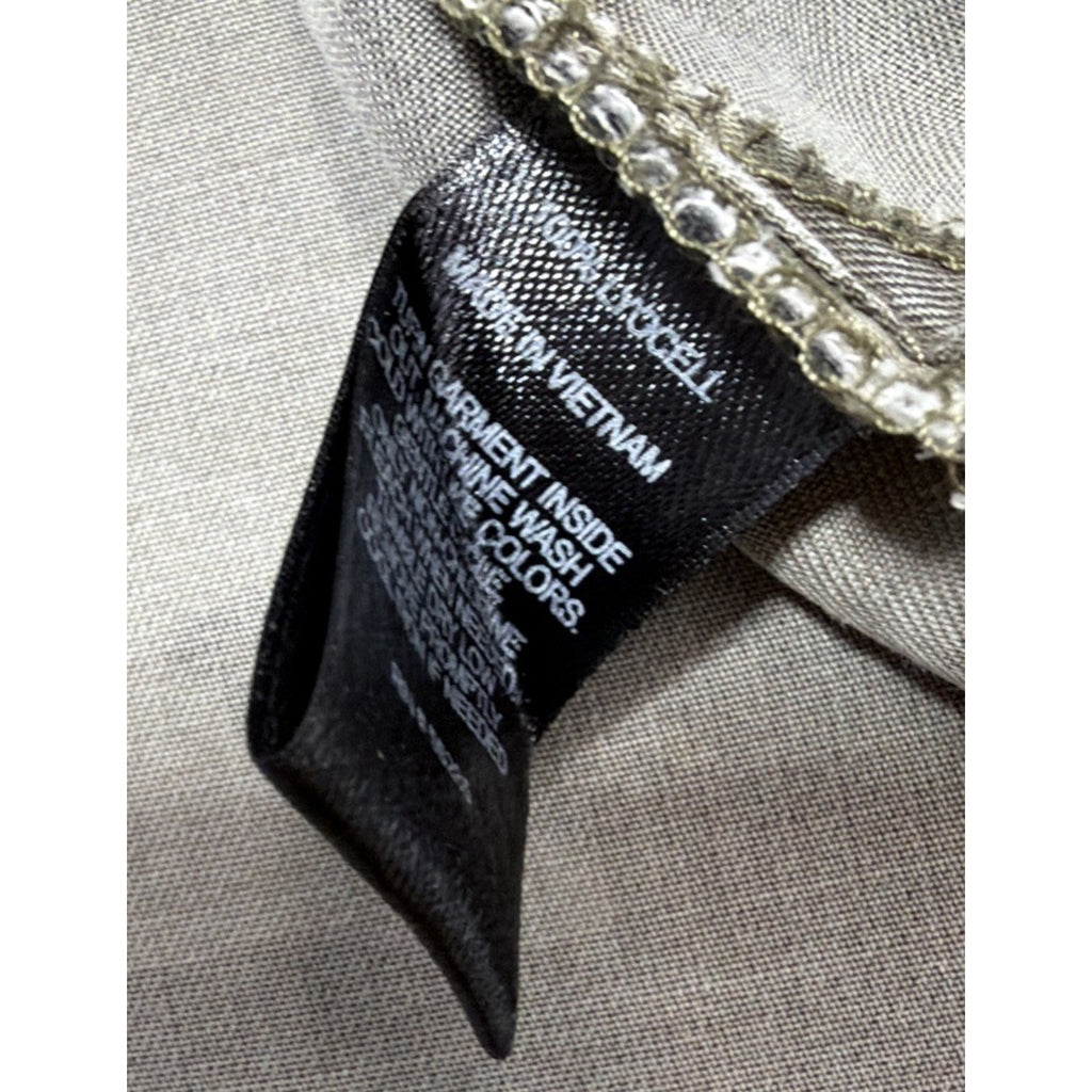 EXPRESS Boyfriend Button Up Green Camo Print Casual Shirt Women's Size S