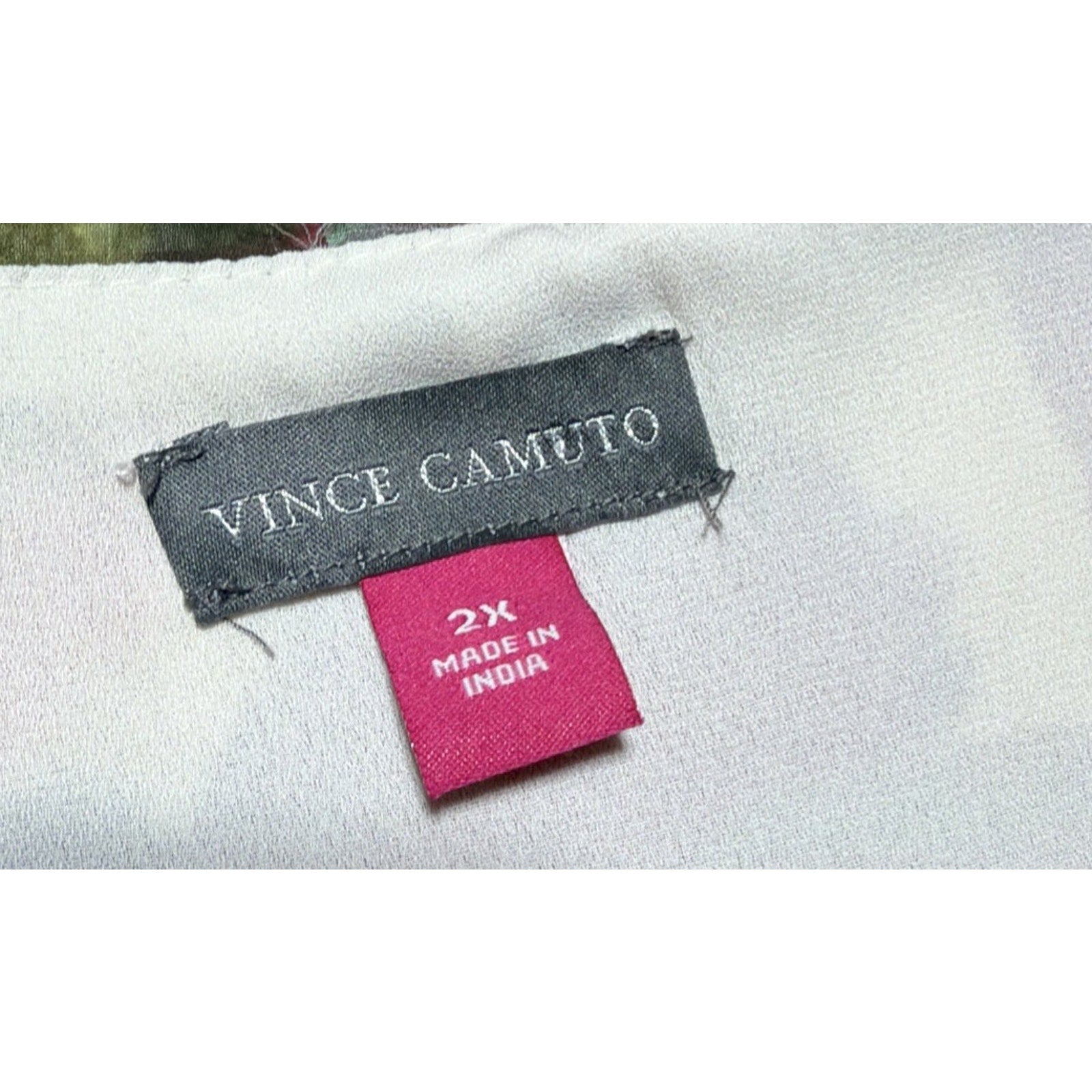 Vince Camuto Floral Playful Paisley Smocked Waist Midi Dress 2X Sleeveless New