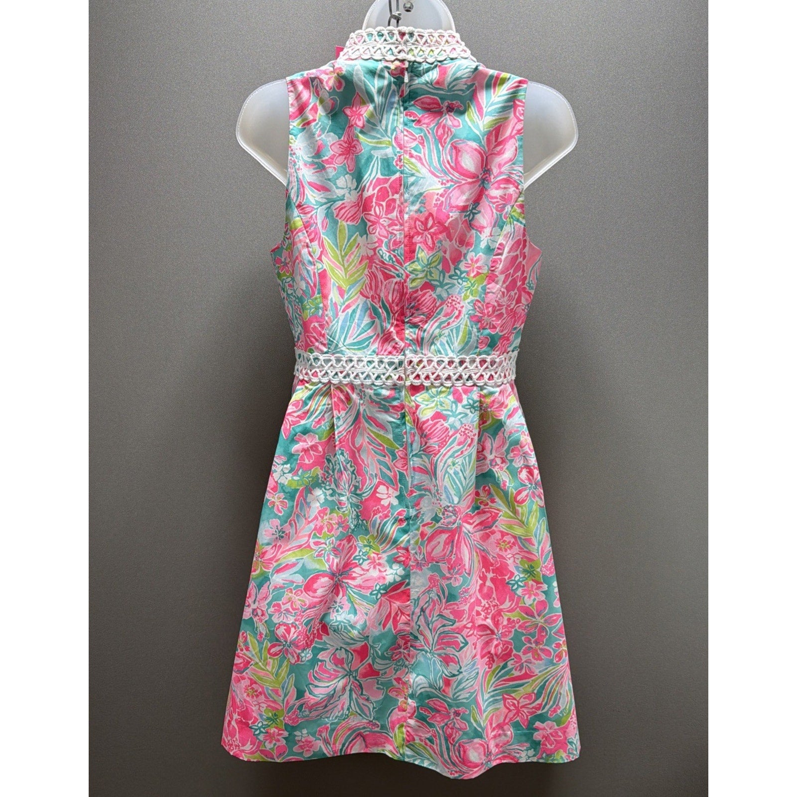 NWT Lilly Pulitzer Franci Dress Size 4 Hot On The Scene Floral Mini Pockets