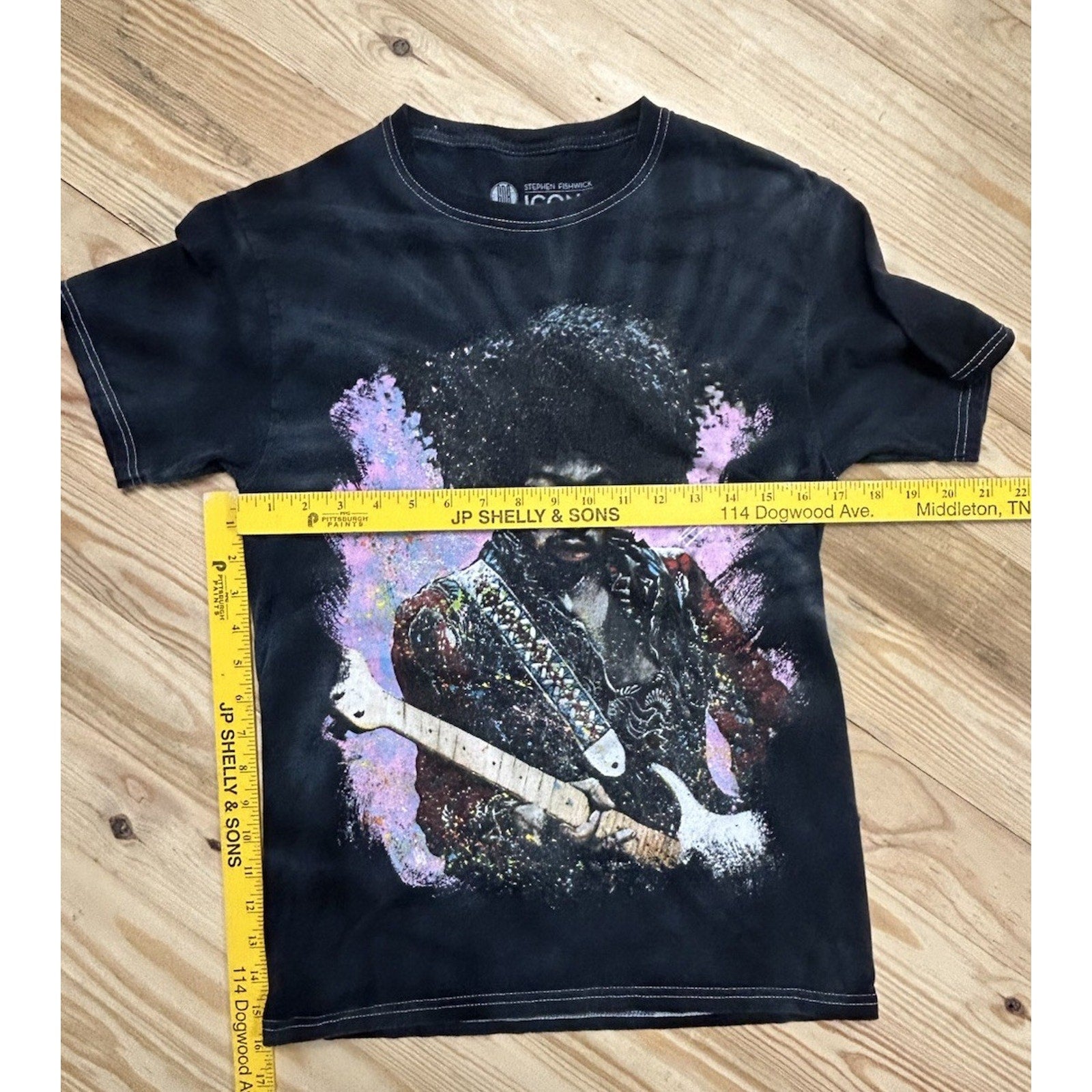 Get Down Art Jimi Hendrix Graphic Tee Sz S