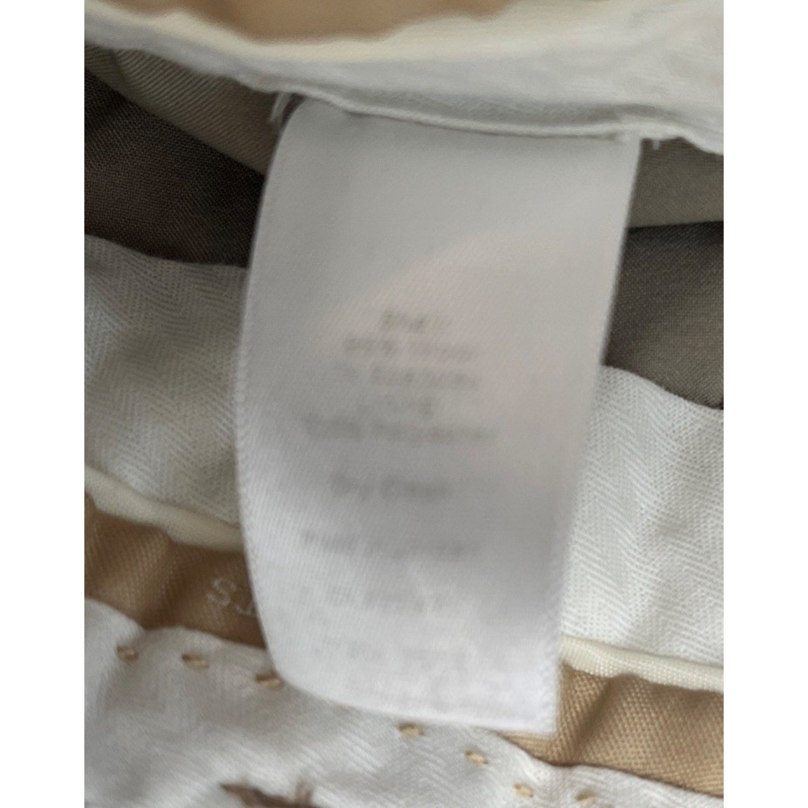 Talbots Beige Women’s Windsor Italian Flannel Wool Pants Size 12