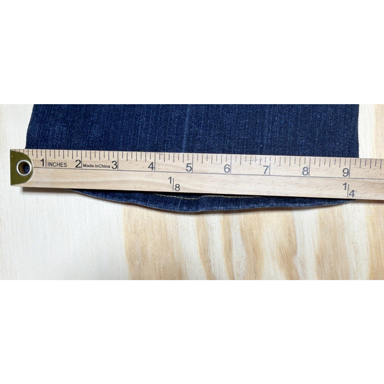 7 For All Mankind Flare Denim Jeans Blue Embroidered Pocket 32x29 Hemmed