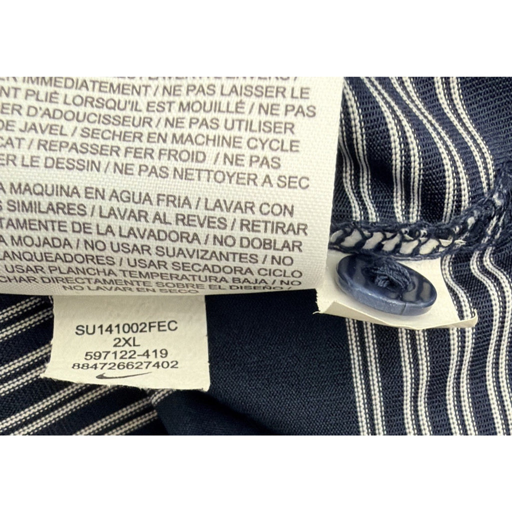 Tennessee Titans Nike Polo Shirt Mens XXL Navy On Field Apparel NFL Logo