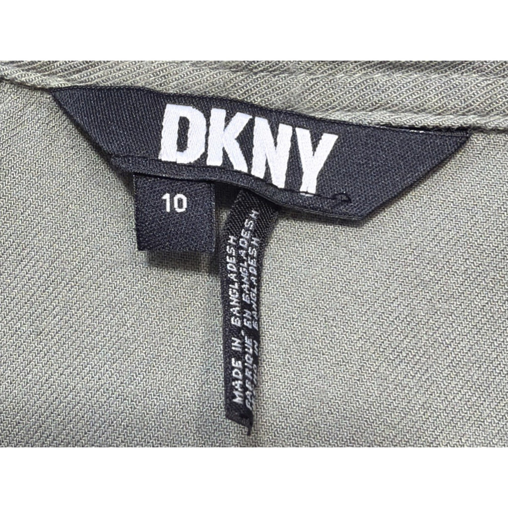 DKNY Girls Classic Comfy Short Sleeve Romper Jumpsuit Green Size 10