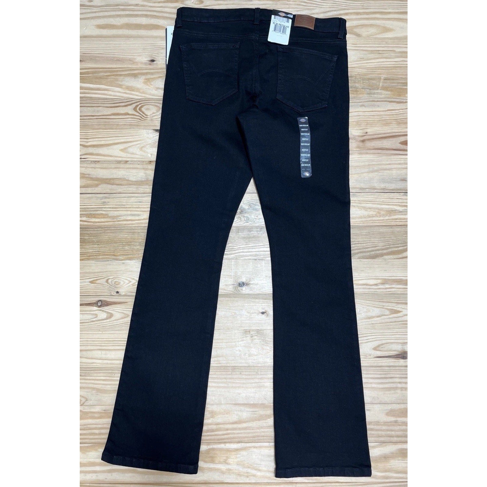 Dickie's Perfect Shape Jeans Women's 10/30 Regular Stretch Bootcut NWT Black