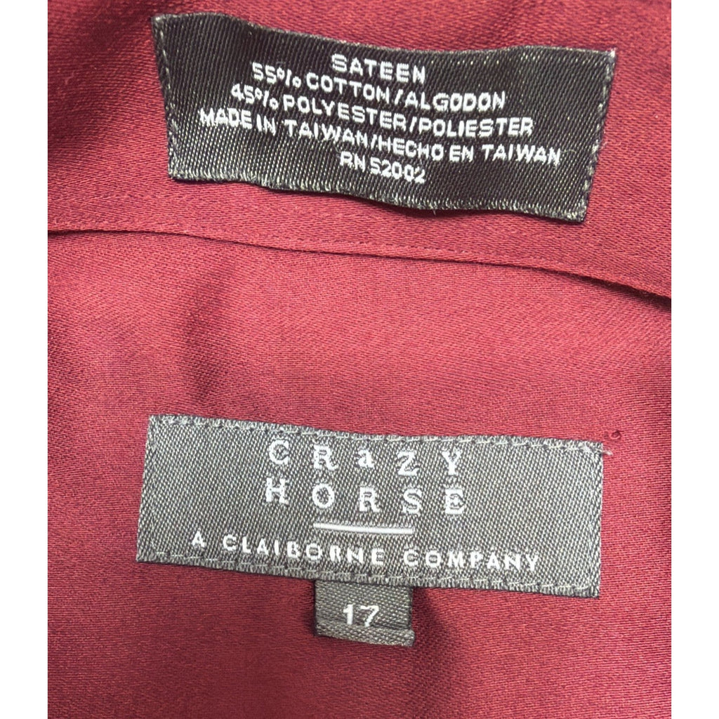 Crazy Horse A claiborne company mens button down dress shirt Size XL
