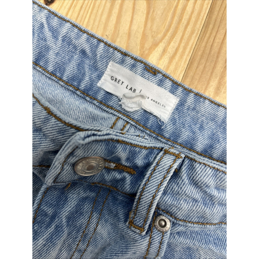 Grey Lab Los Angeles Women’s High Waisted Denim Shorts Size Small 26x4