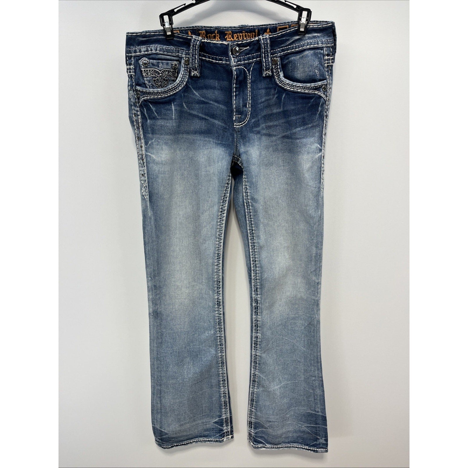 Rock Revival Women's Yanka Mid-Rise Boot Jeans Size 29