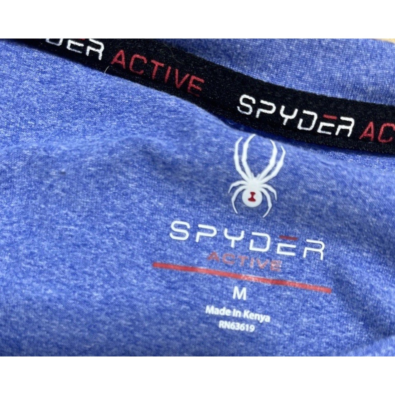 SPYDER Active Women M Long Sleeve Pullover Activewear Pocket Shirt Thumb Hole