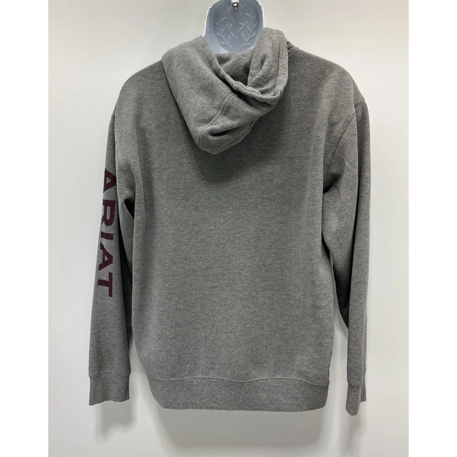 Ariat Hoodie Men M Heather Grey Graphic Logo Pullover