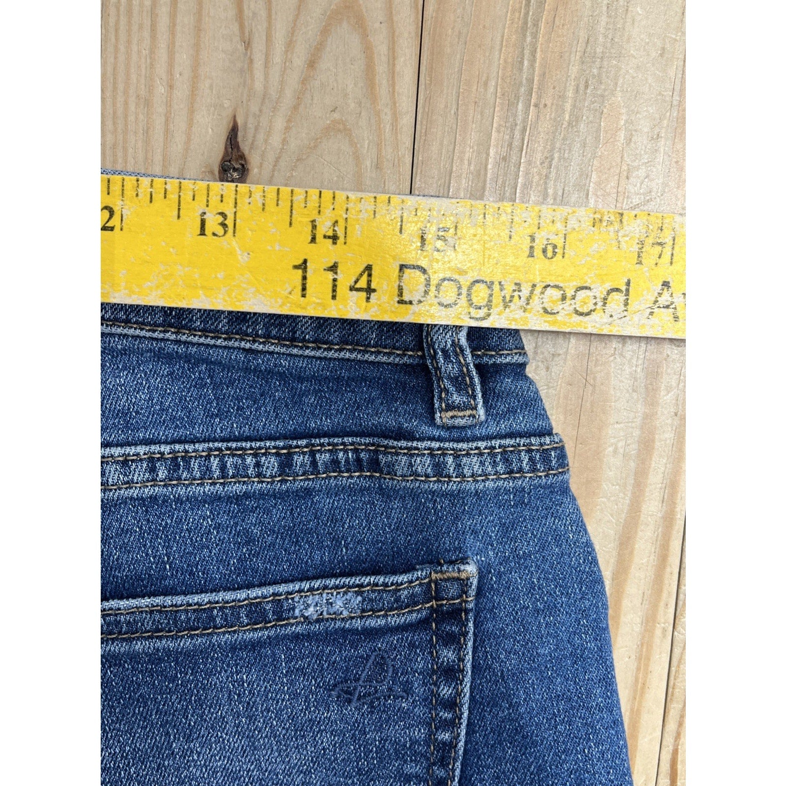 DL1961 Womens Size 30 Riley Straight Boyfriend Jeans Adams Light Wash Denim D